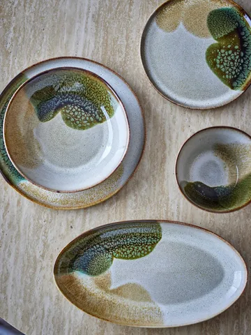 Jules serveringsfad - Green, 33,5x18,5 cm - Bloomingville