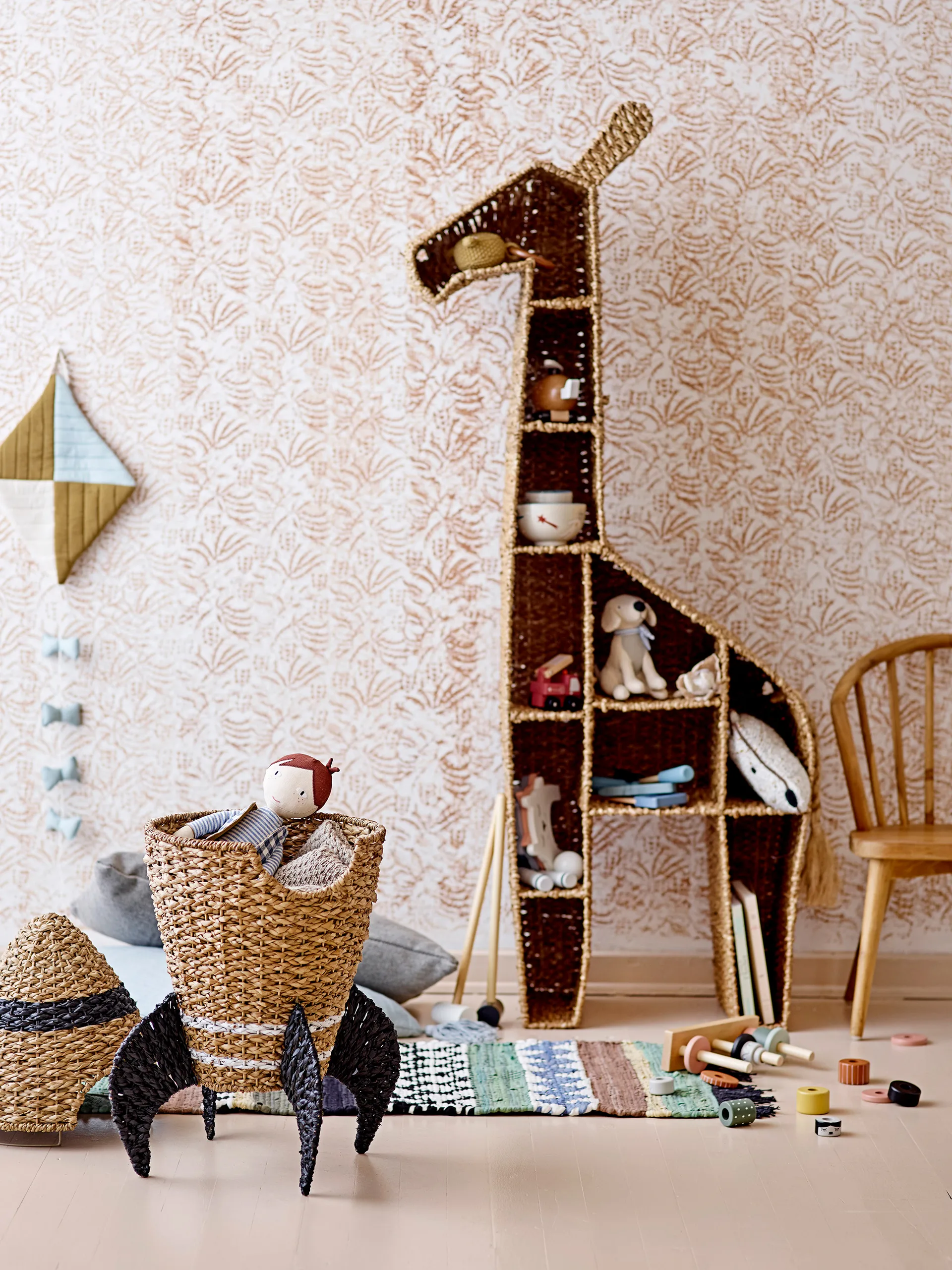 Kalu bogreol 148x46 cm, Natur Bloomingville