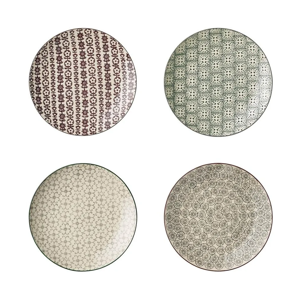 Bloomingville Karine tallerken 4-pak Ø20 cm