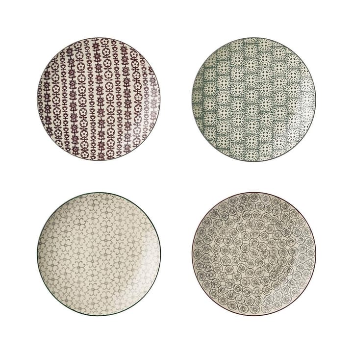 Karine tallerken 4-pak - Ø20 cm - Bloomingville