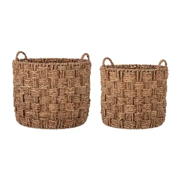 Kasia opbevaringskurv 2 dele - Brun - Bloomingville