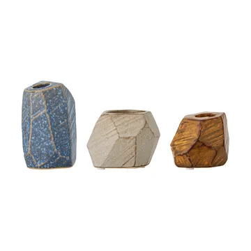 Kimber votiv- & lysesglas 3 dele - Blå - Bloomingville