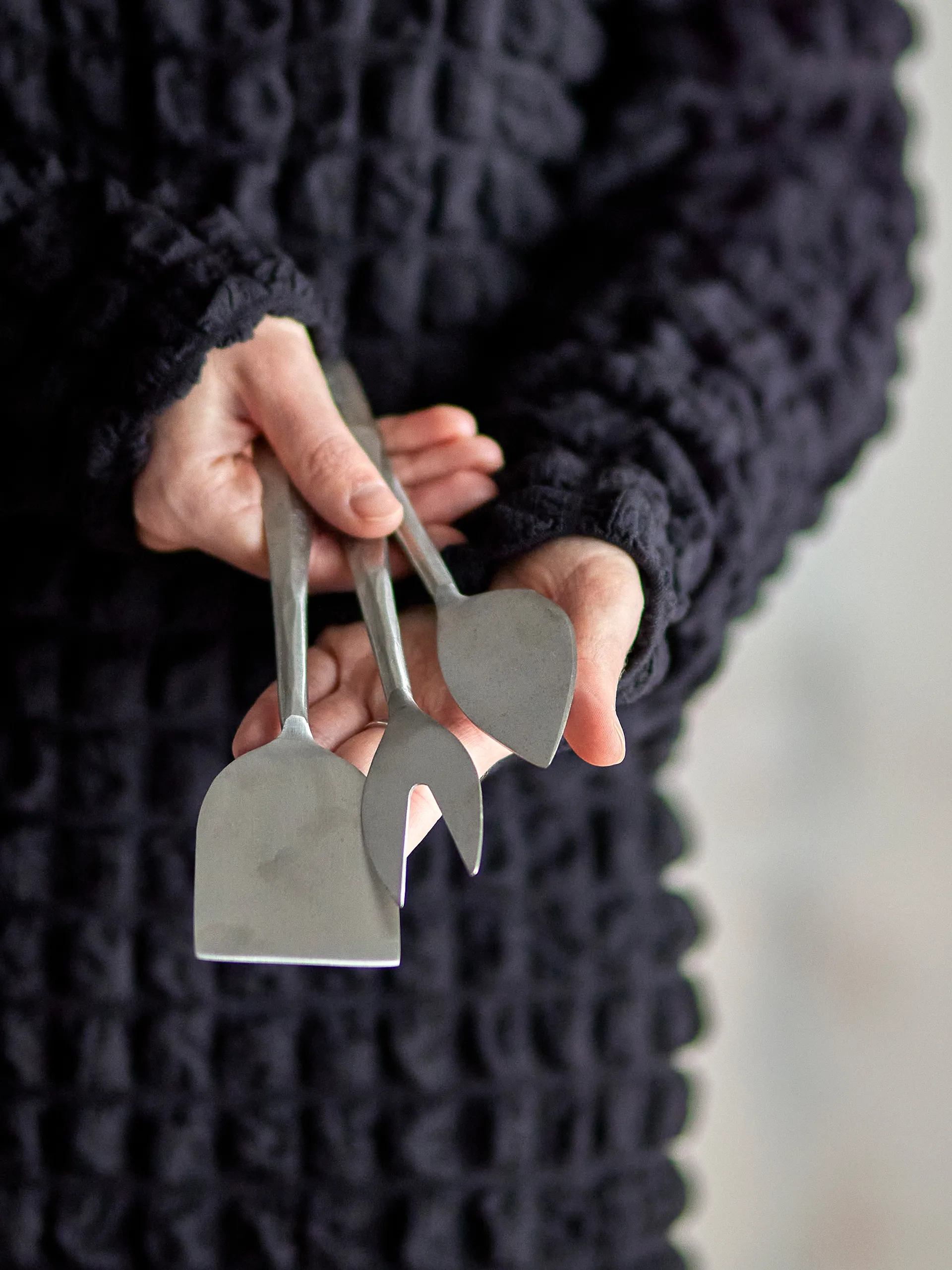 Kinnie osteknivssæt 3 dele, Rustfrit stål Bloomingville