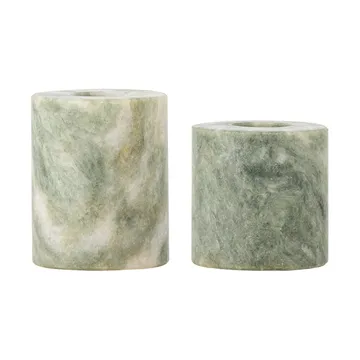 Kokoro lysestage 2 dele - Grøn marmor - Bloomingville