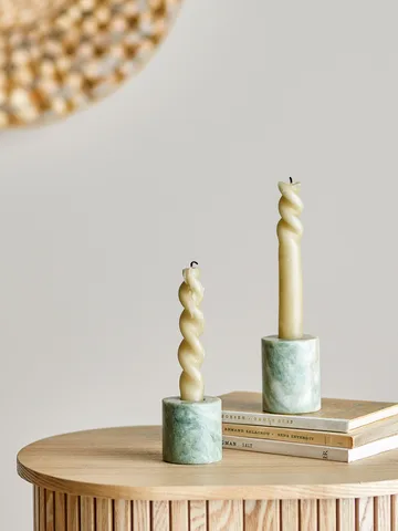 Kokoro lysestage 2 dele - Grøn marmor - Bloomingville