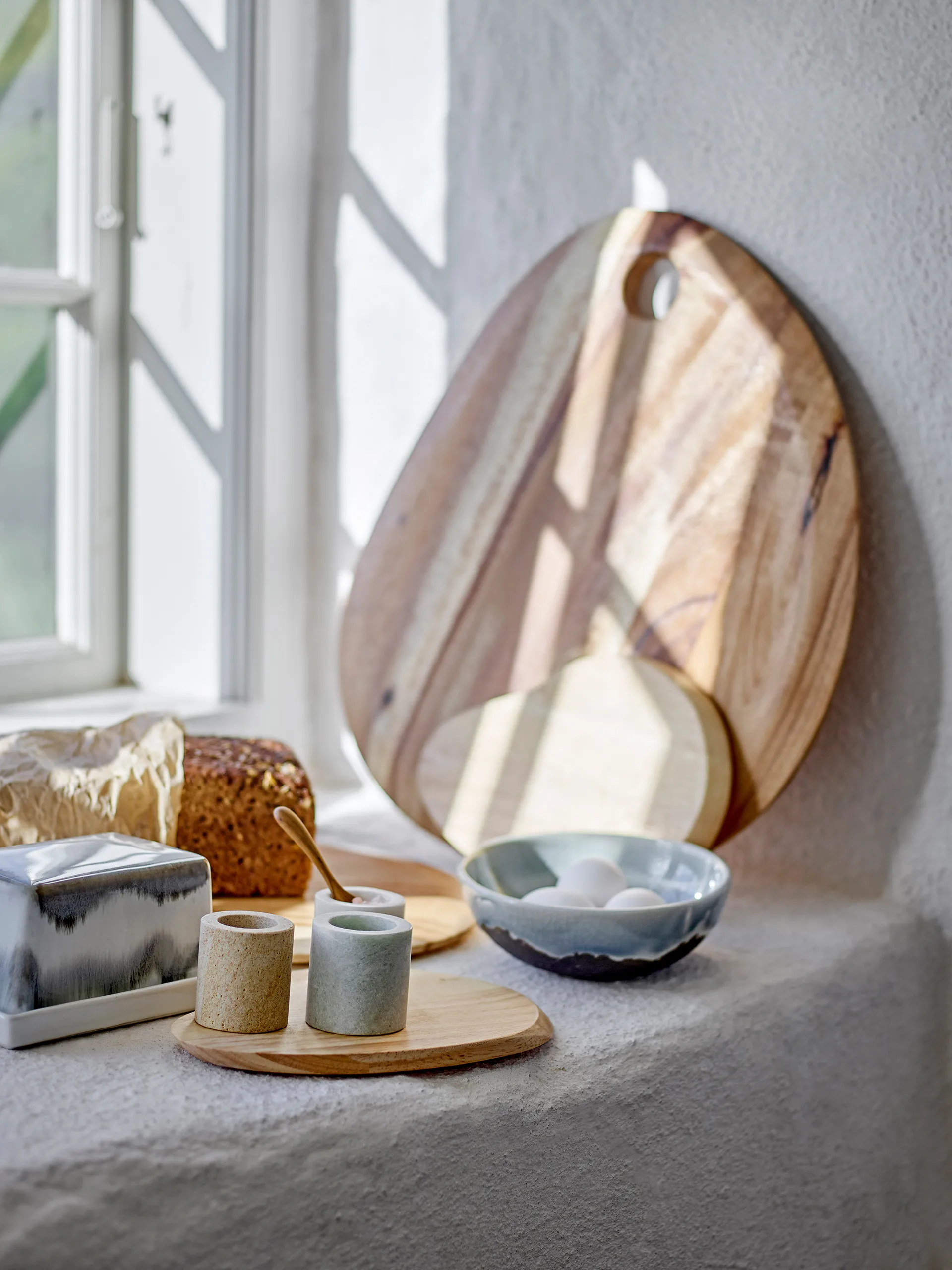 Kokui krukke 3 dele, Marmor Bloomingville