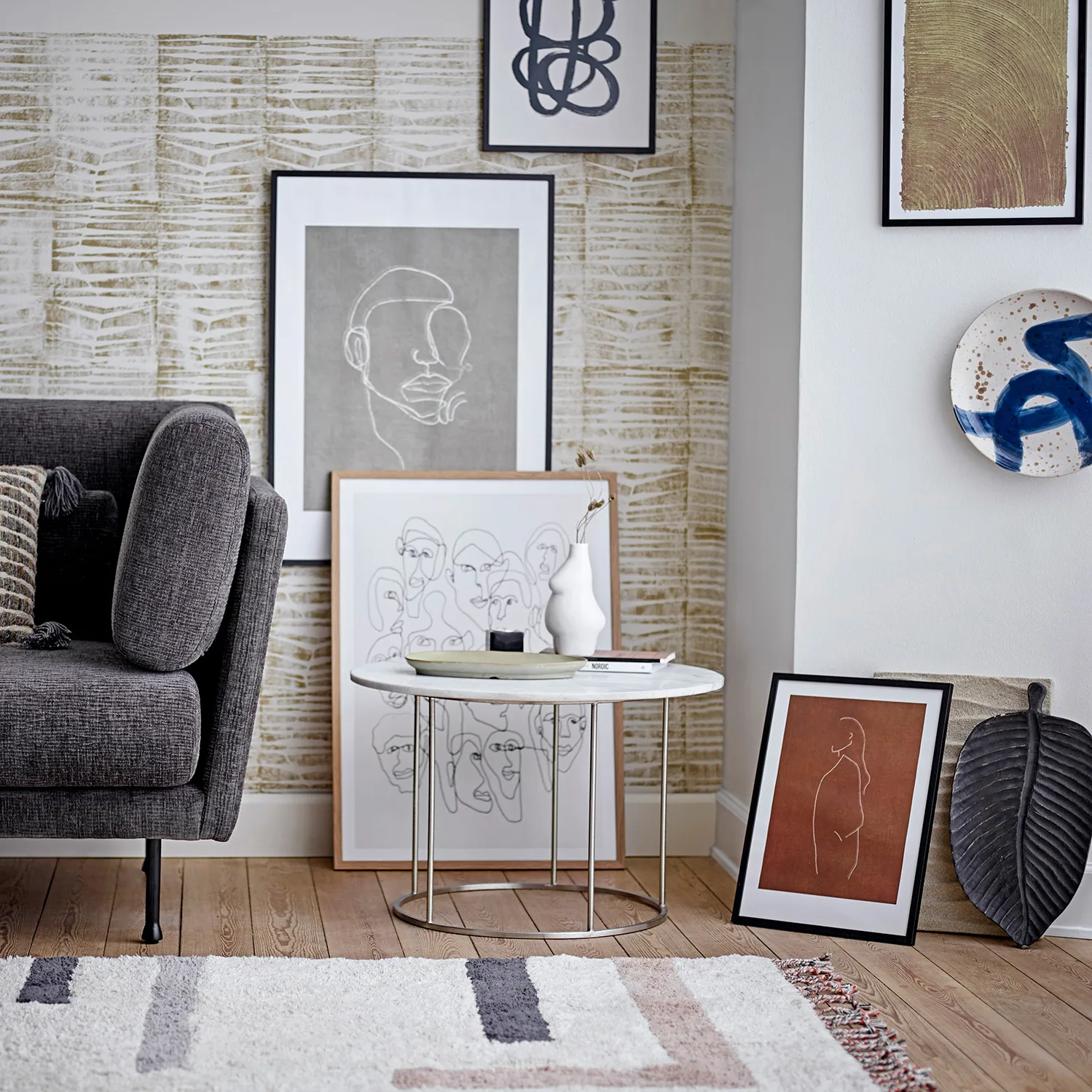 Kylar dekorationsfad, Brun Bloomingville