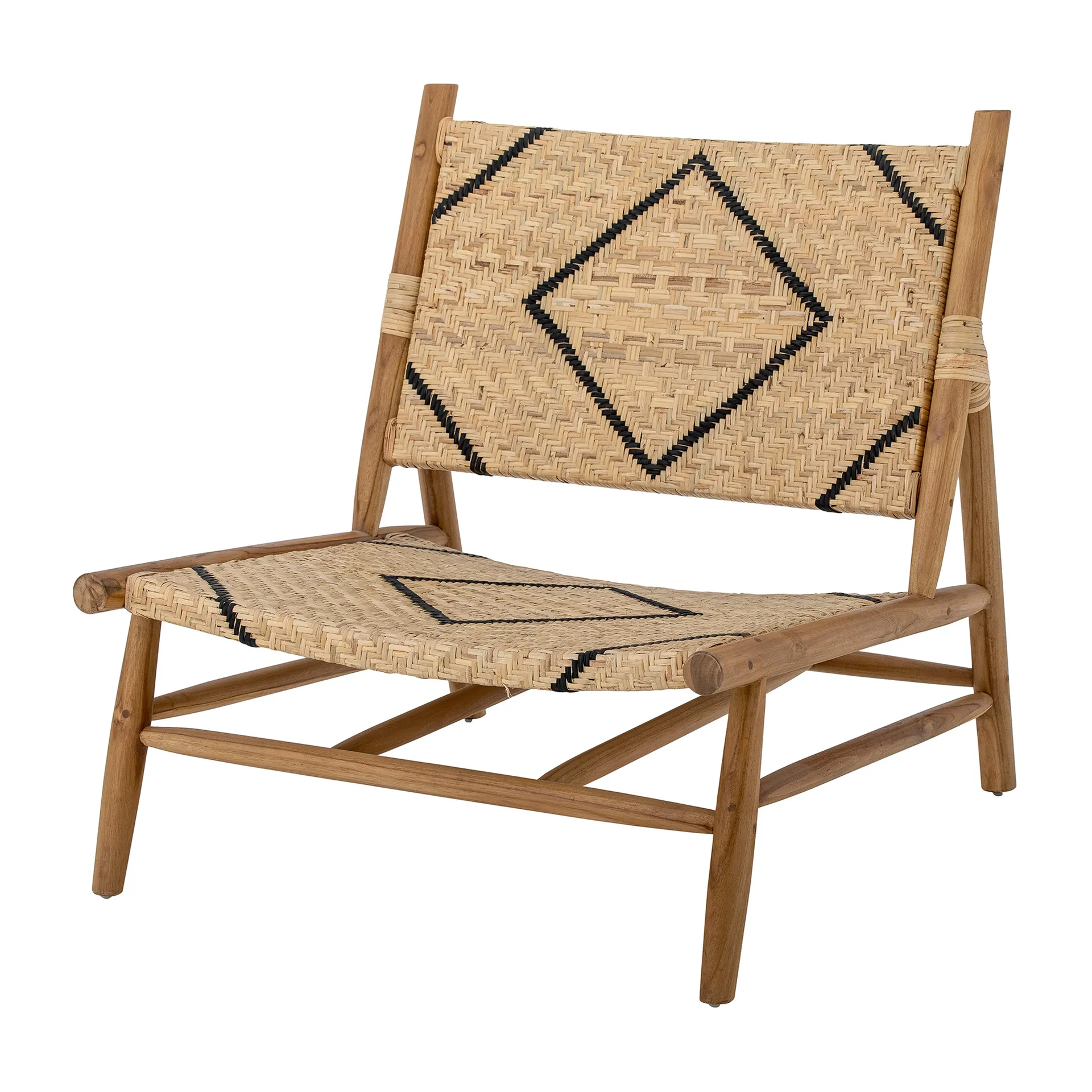 Lennox loungestol, Natur/Teak Bloomingville