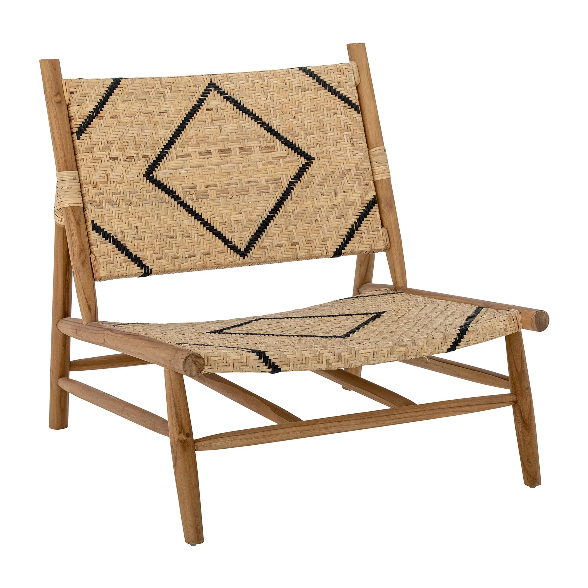 Lennox loungestol, Natur/Teak Bloomingville