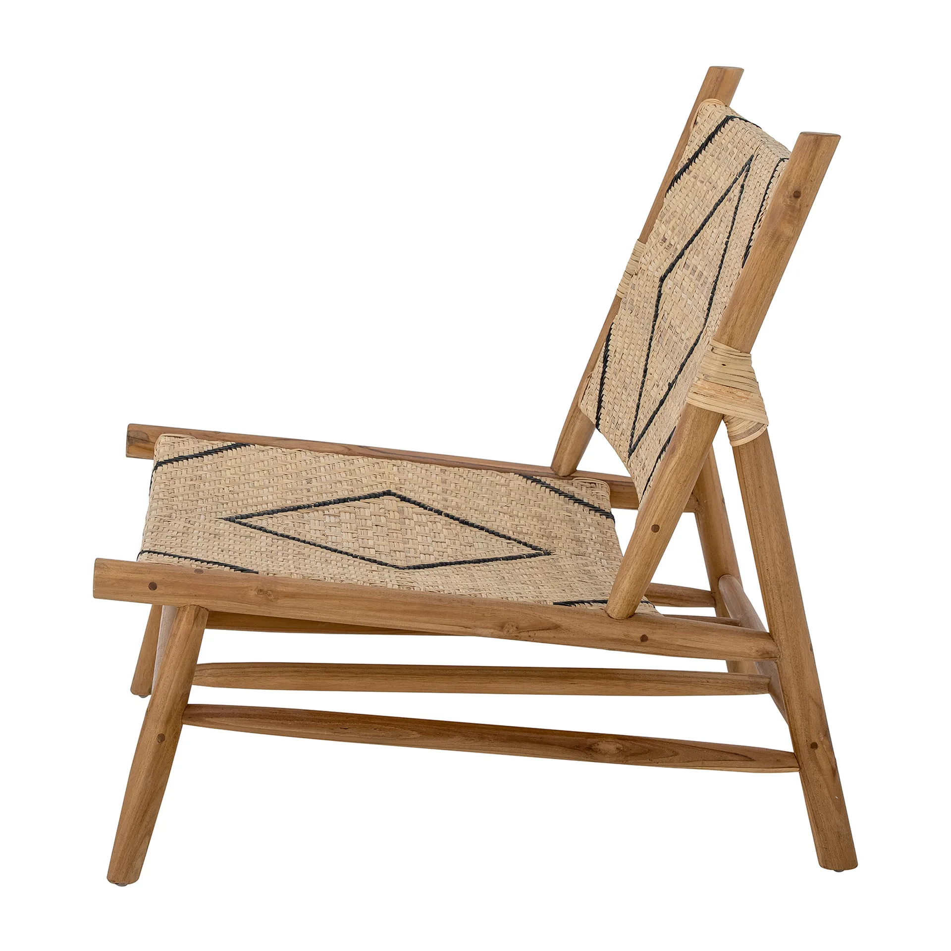 Lennox loungestol, Natur/Teak Bloomingville