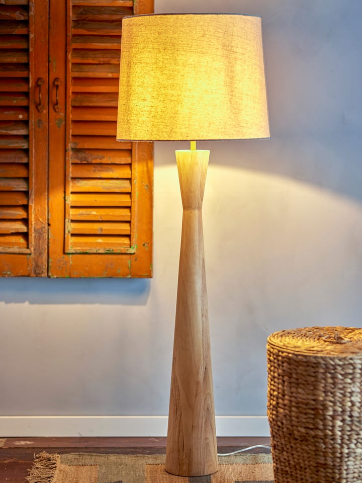Leonor gulvlampe Ø45x130 cm, Rubberwood Bloomingville