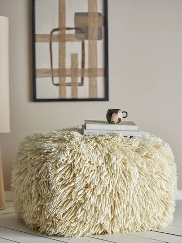 Lomba puf - Natur, 80x45x80 cm - Bloomingville