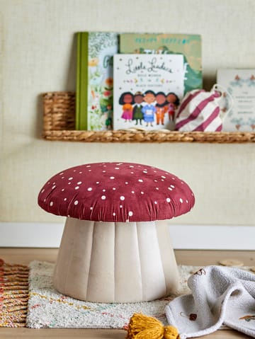 Lue siddepuf 30xØ37 cm - Rød - Bloomingville