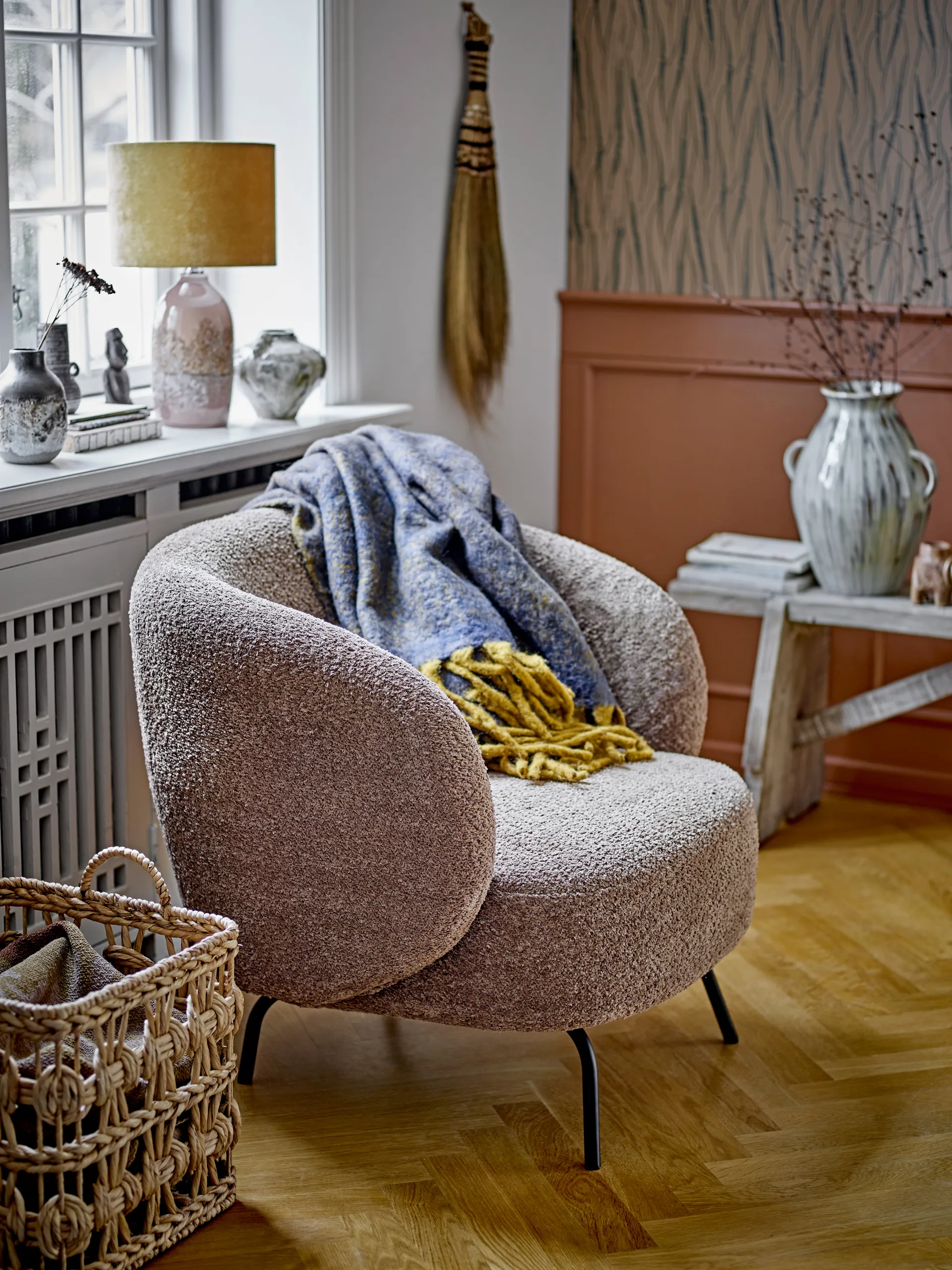 Marnie opbevaringskurv med håndtag 2 dele, Vandhyacint Bloomingville