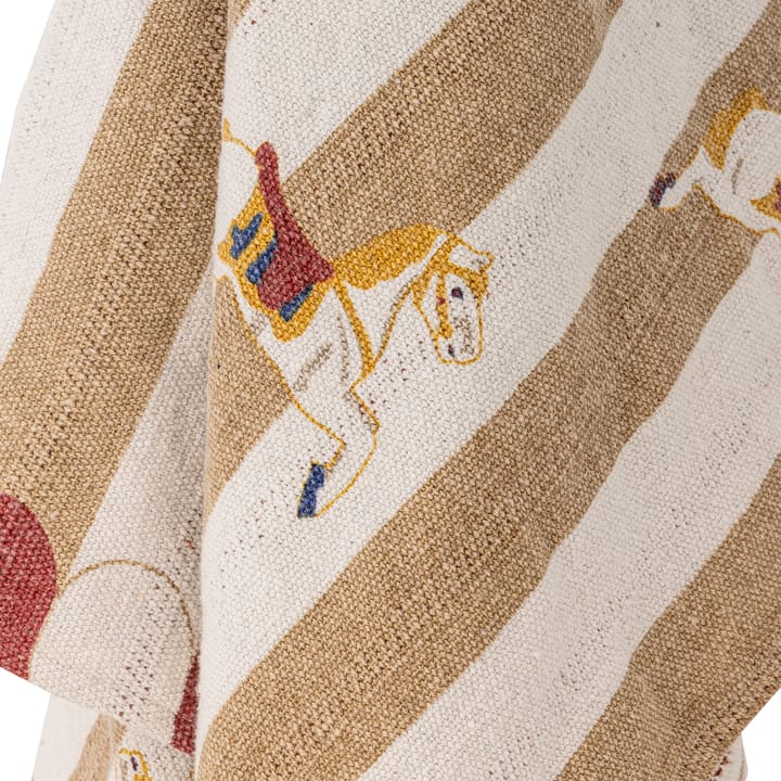 Merry-go-round tæppe 130x160 cm, Beige-rød Bloomingville