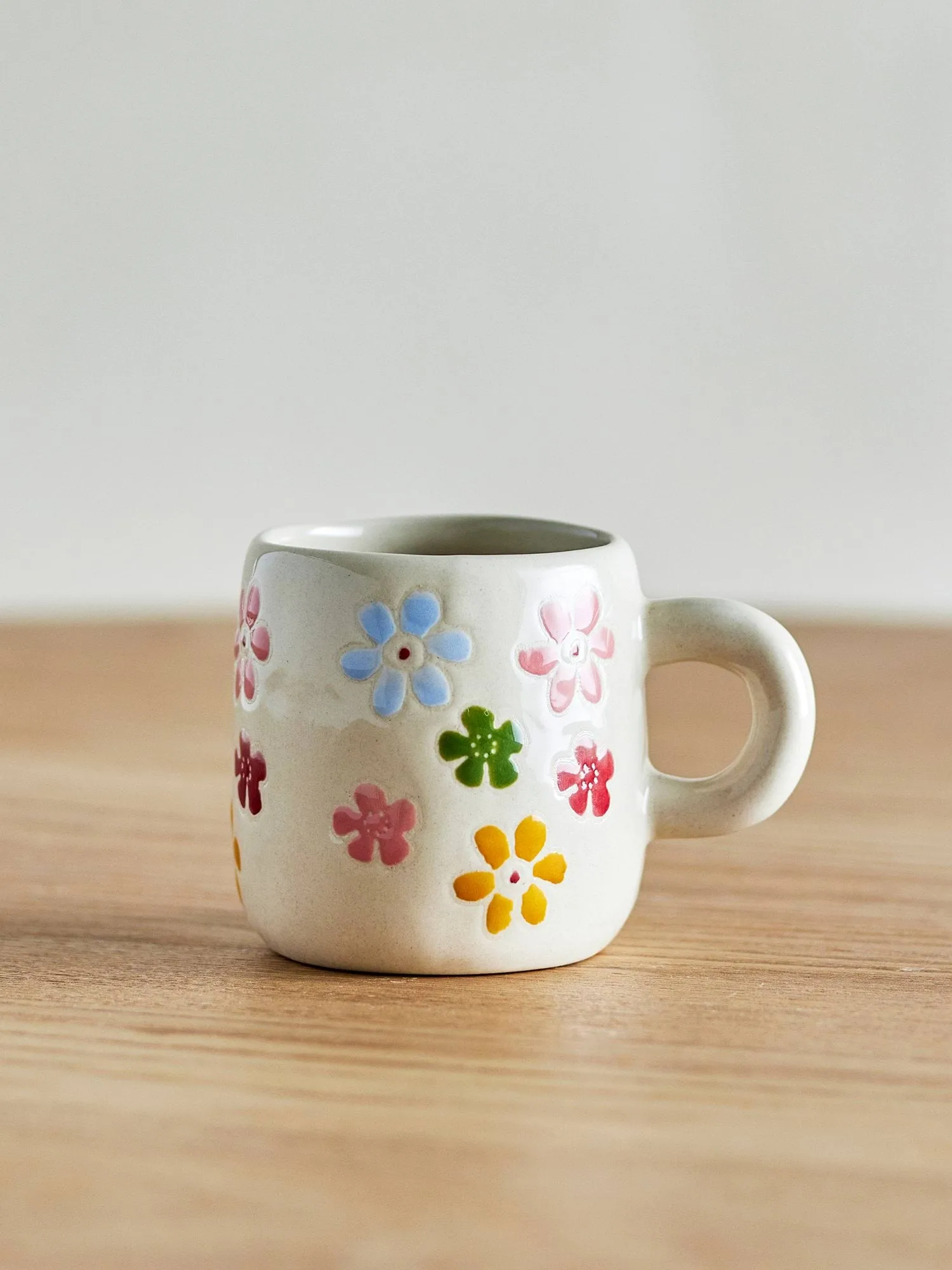 Millie kop 11 cl, Hvid, blomster Bloomingville