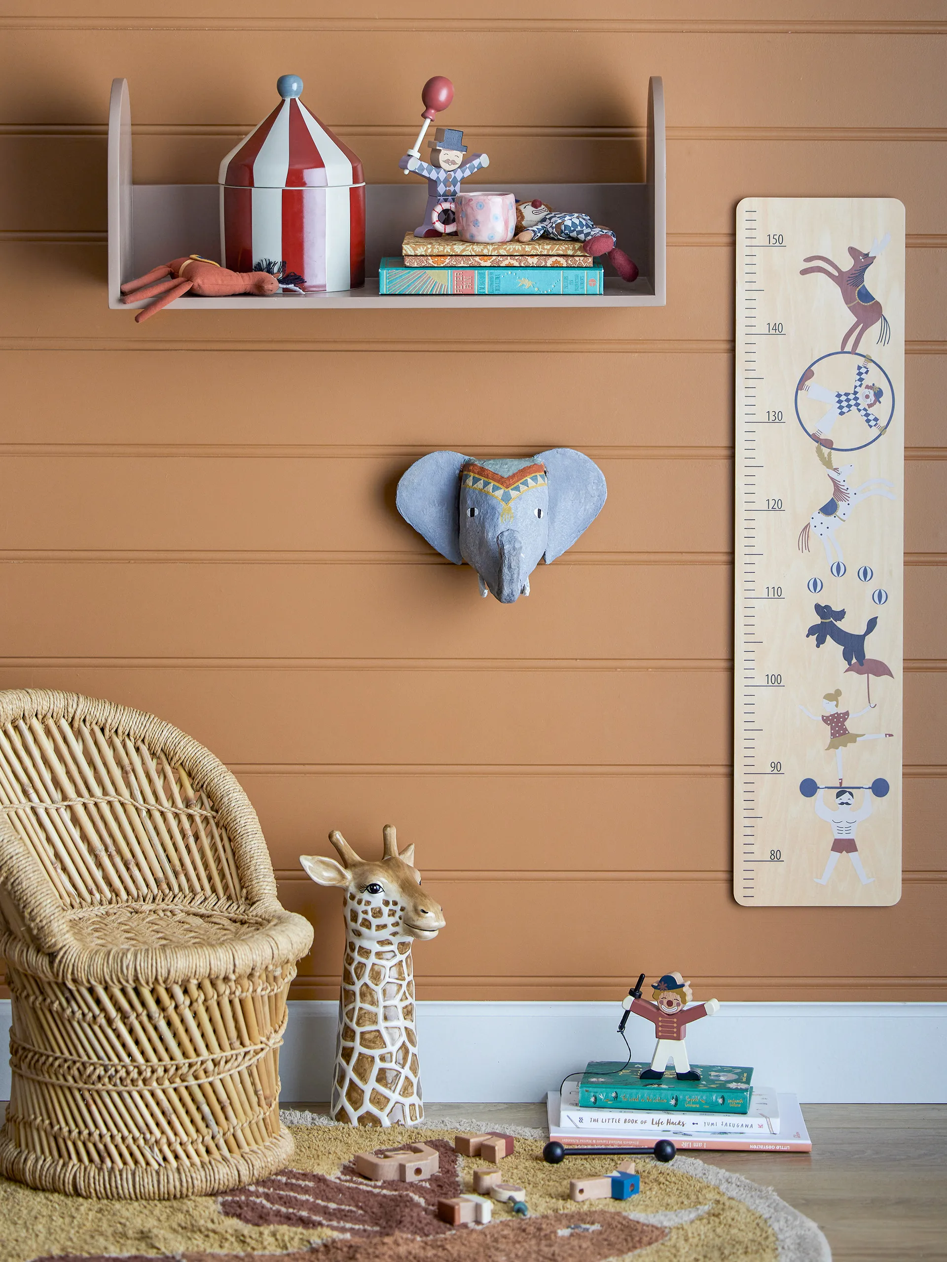 Milou tæppe Ø90 cm, Fugl Bloomingville