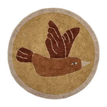 Milou tæppe Ø90 cm - Fugl - Bloomingville