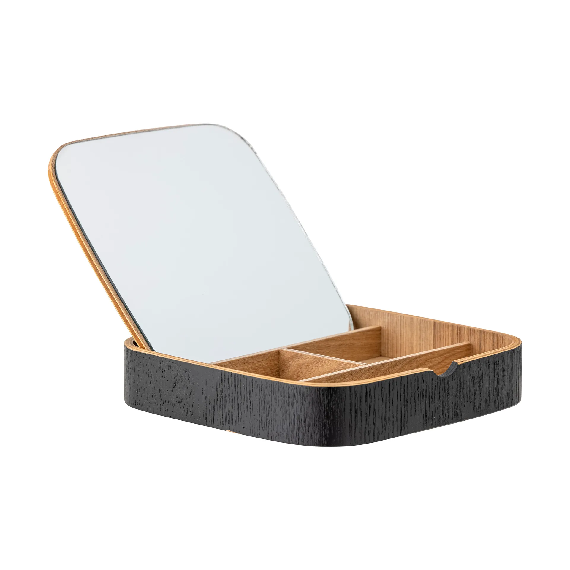 Mimmi bordspejl 19x19 cm, Black-oak Bloomingville