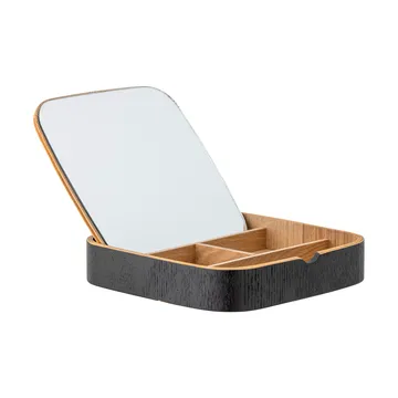 Mimmi bordspejl 19x19 cm - Black-oak - Bloomingville