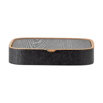 Mimmi bordspejl 19x19 cm - Black-oak - Bloomingville