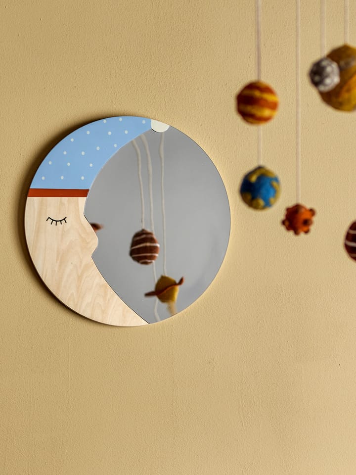 Moony spejl Ø40 cm, Nature moon Bloomingville