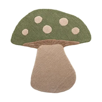 Mushroom tæppe - Grøn, uld - Bloomingville