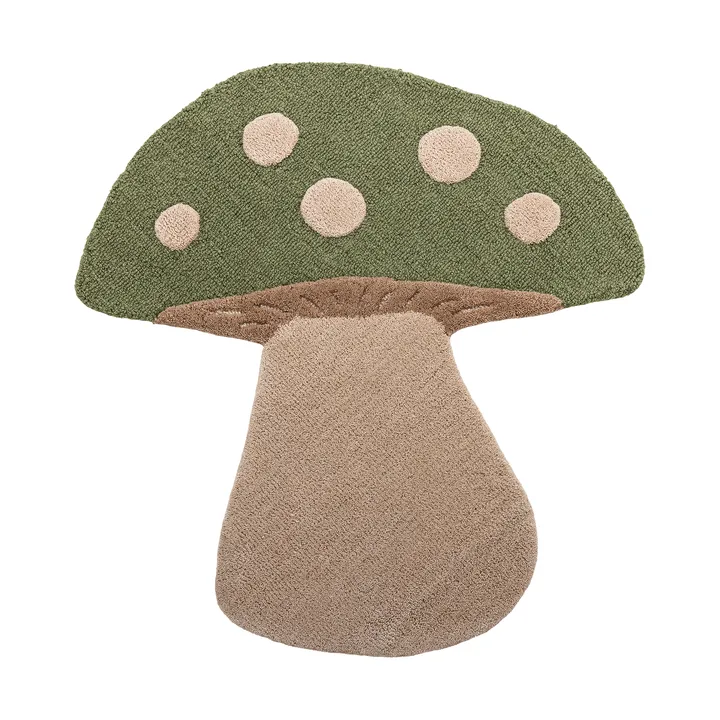 Mushroom tæppe - Grøn, uld - Bloomingville