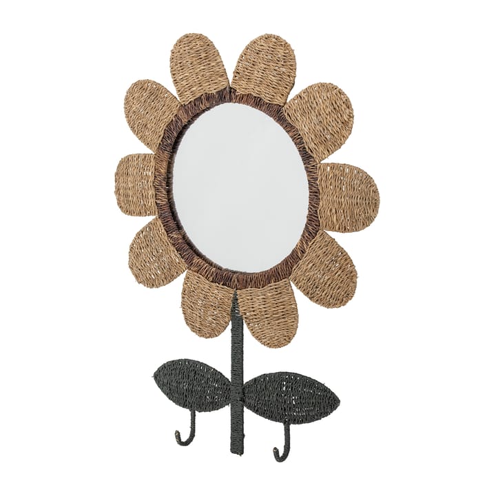 Nabiya spejl med kroge 56x74 cm, Natur Bloomingville