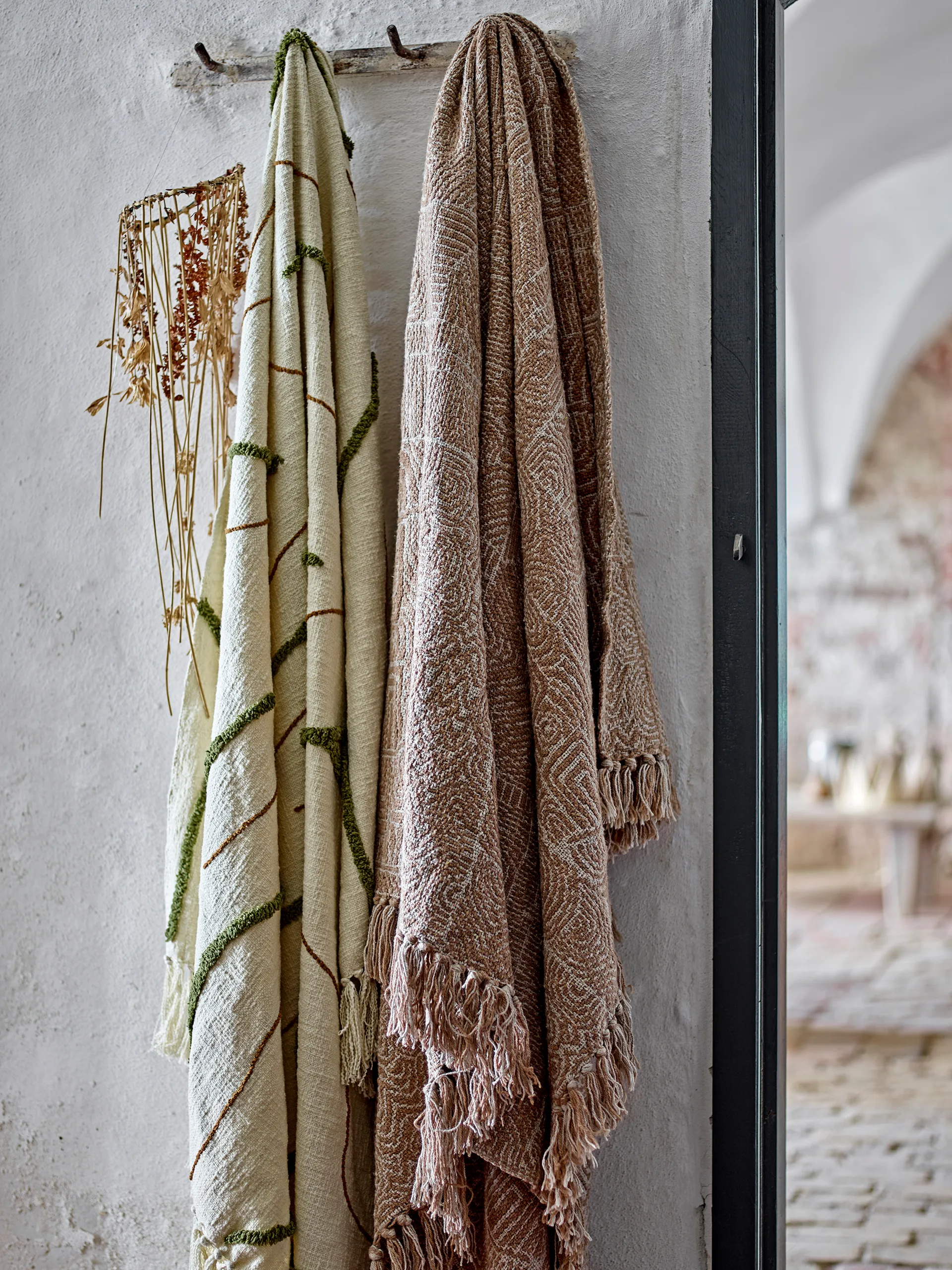 Osasio plaid 130x150 cm, Grøn Bloomingville