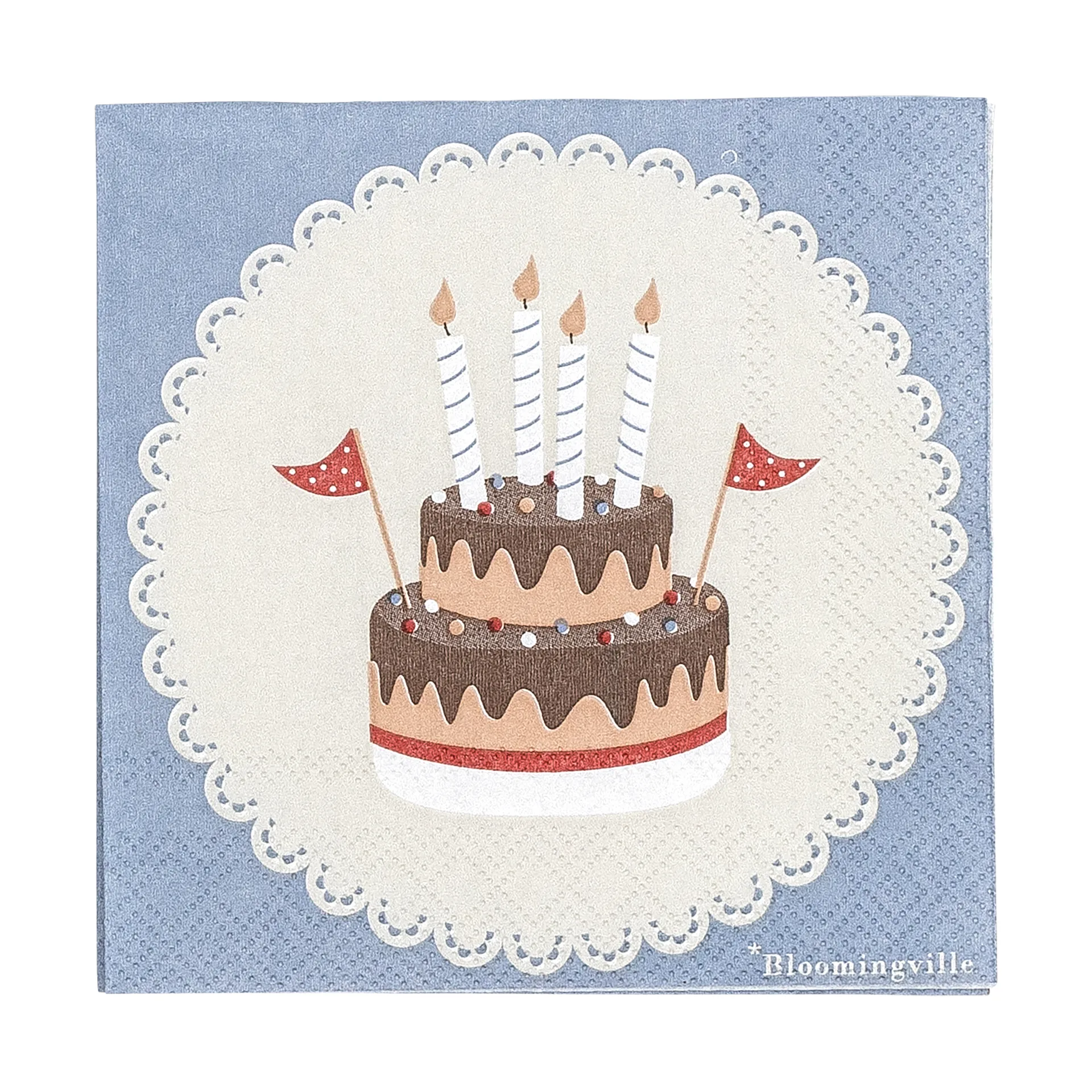 Oscar servietter 20-pak, Blue Bloomingville