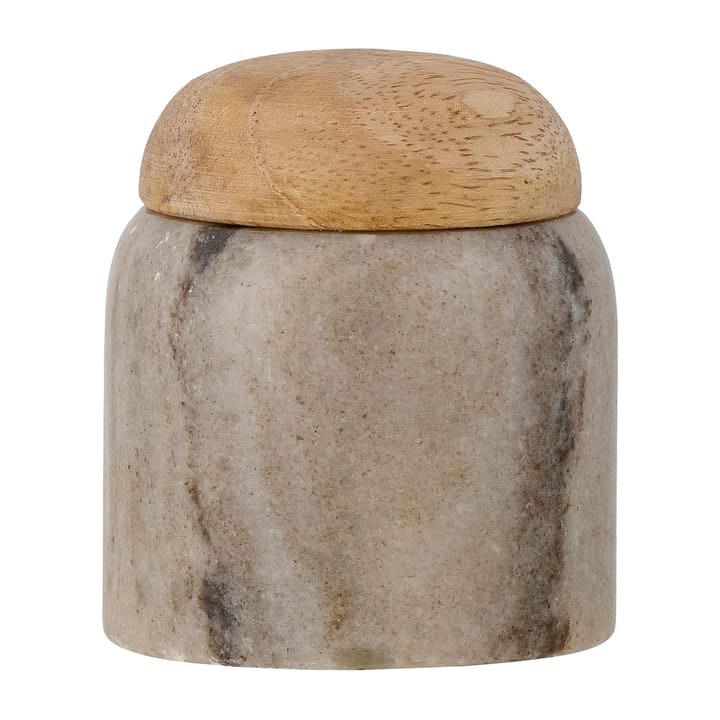 Payana opbevaringskrukke med låg Ø6x7 cm, Marmor/Mangotræ Bloomingville