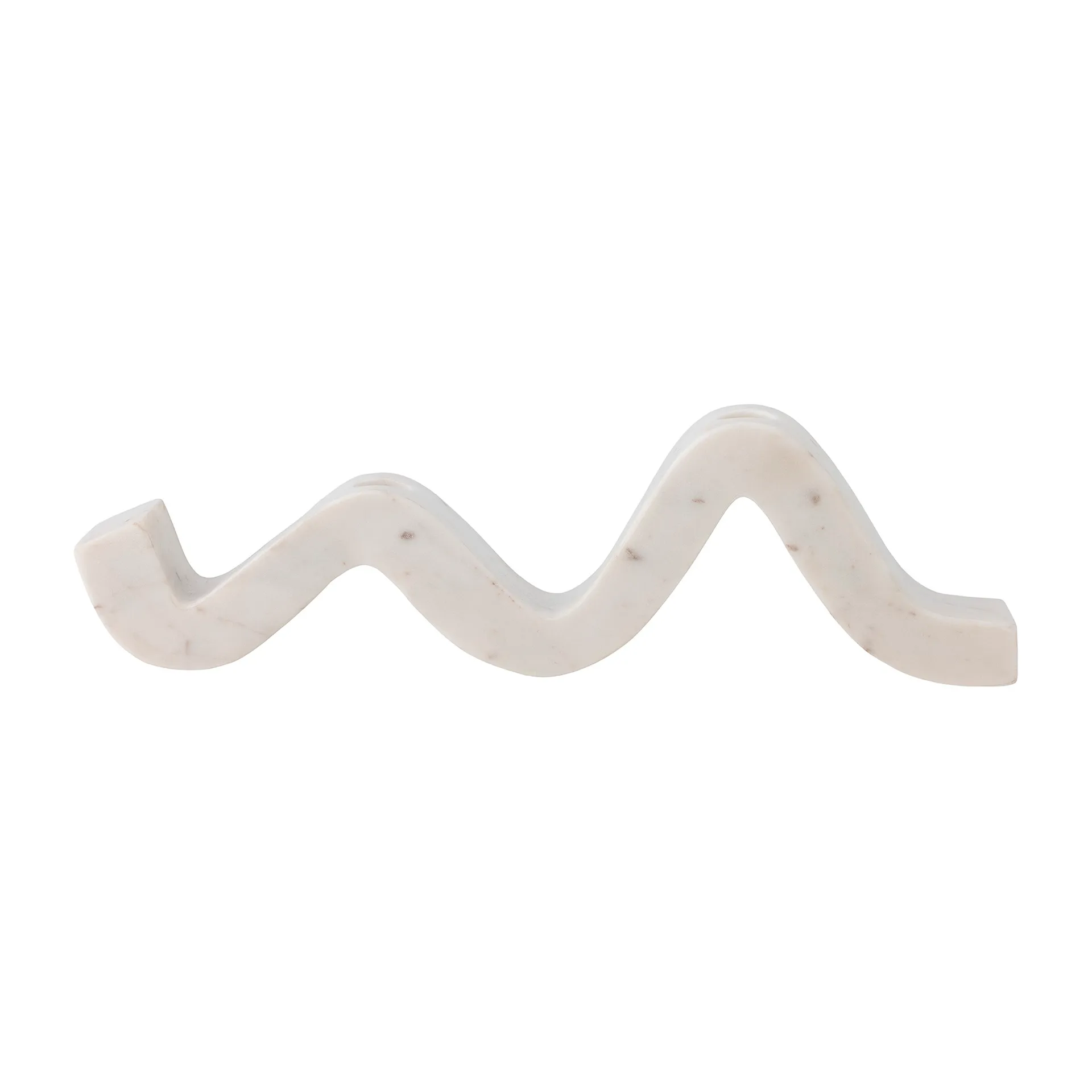 Peggy lysestage 37 cm, Hvid marmor Bloomingville