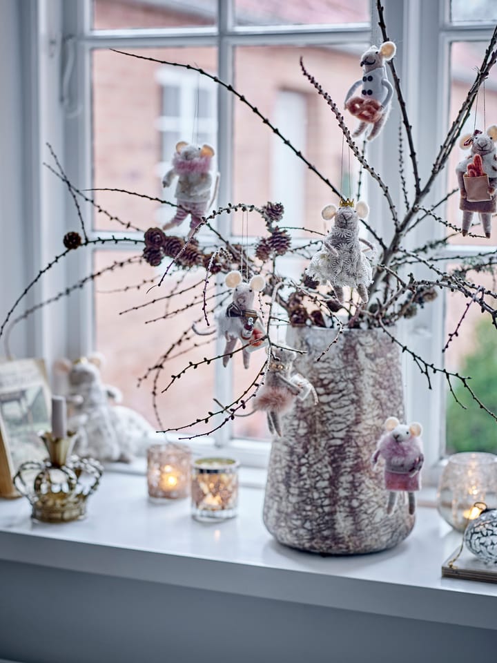 Peo juletræspynt uld 2 dele, Brun Bloomingville