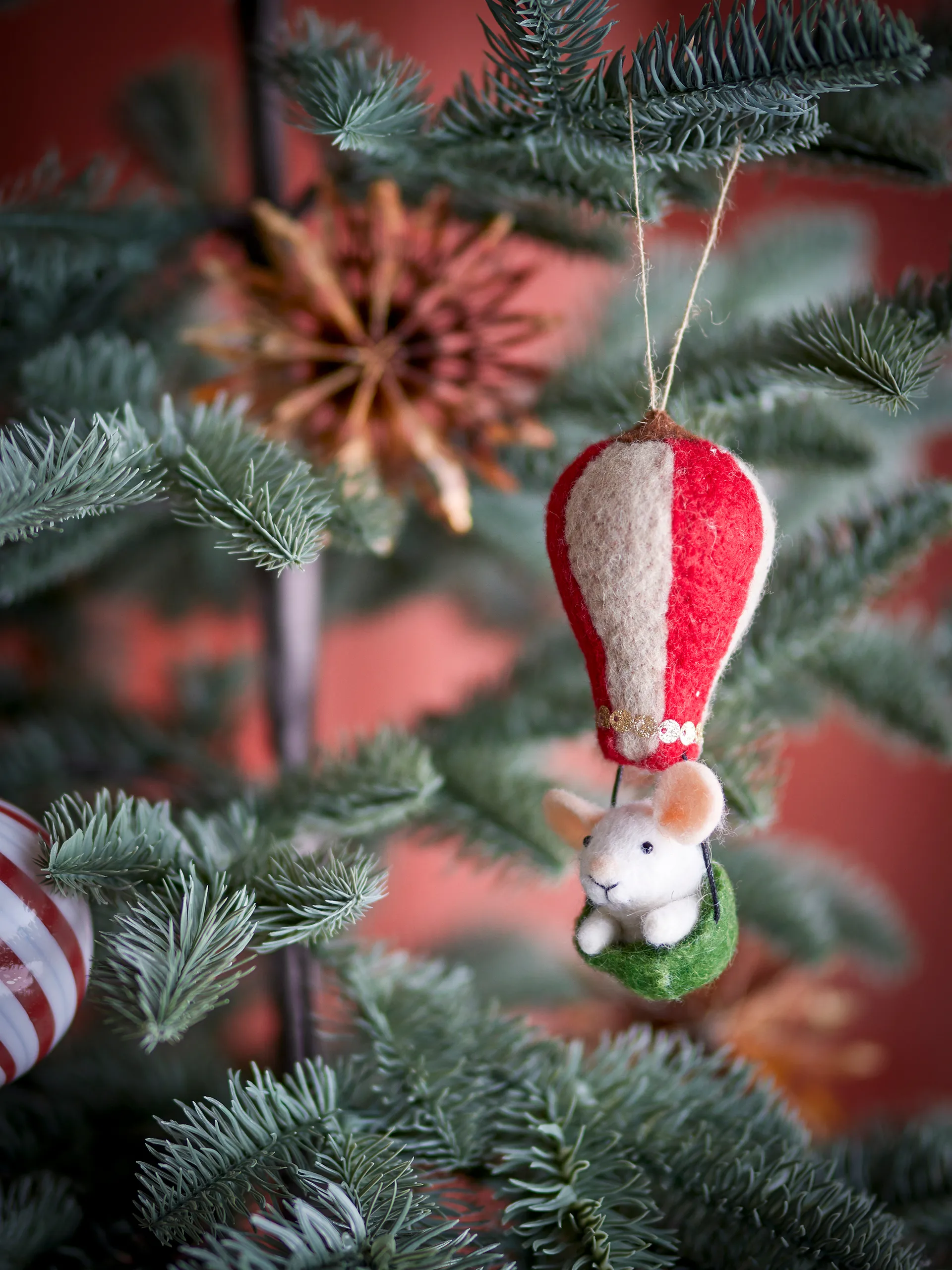 Peo juletræspynt uld, Grøn Bloomingville