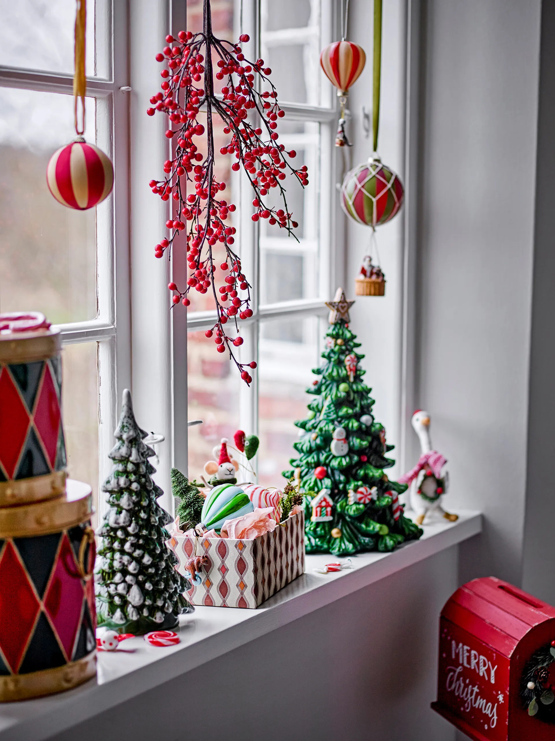 Peo juletræspynt uld, Hvid Bloomingville