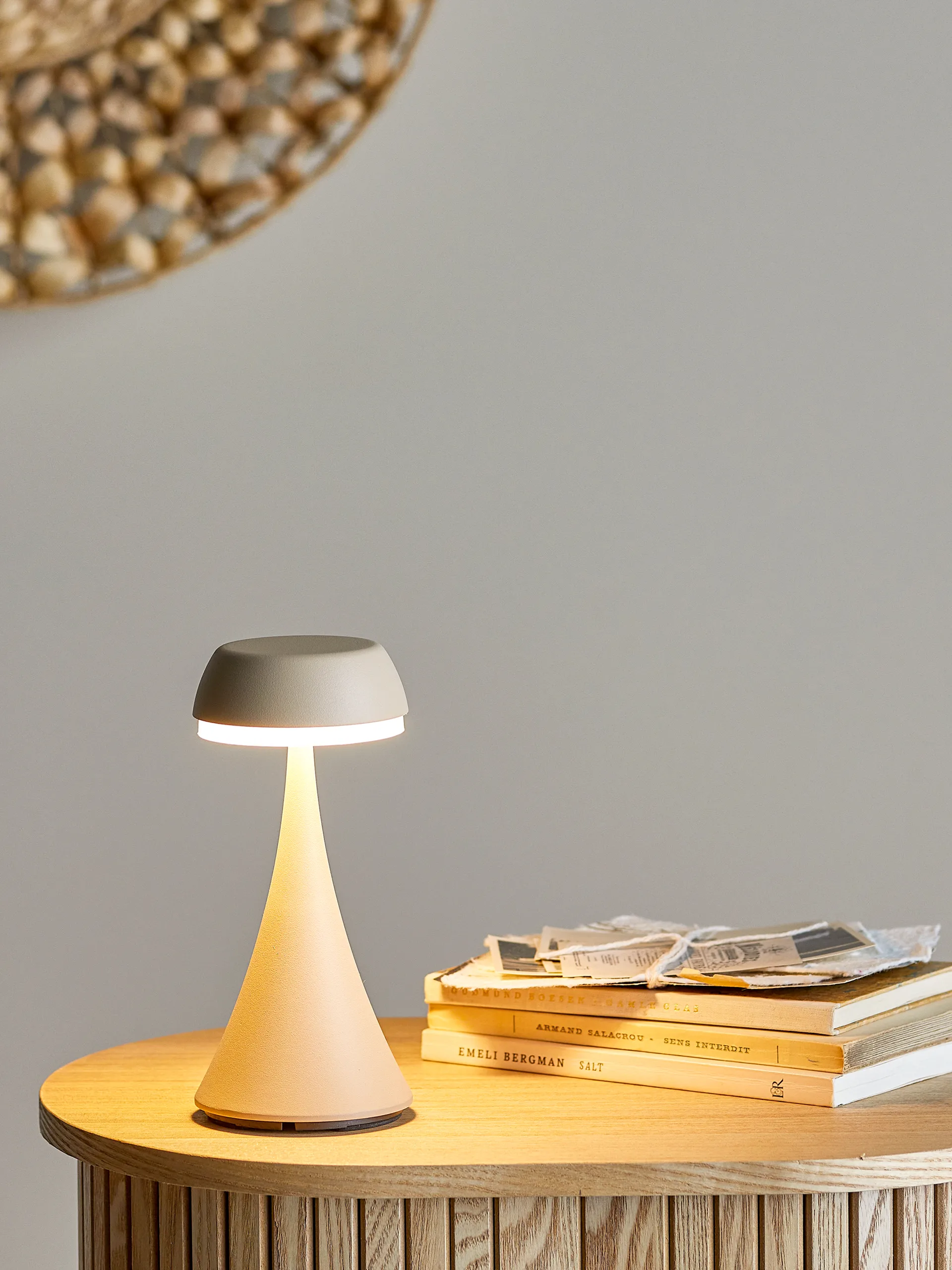 Pepple portabel bordlampe, Natur Bloomingville