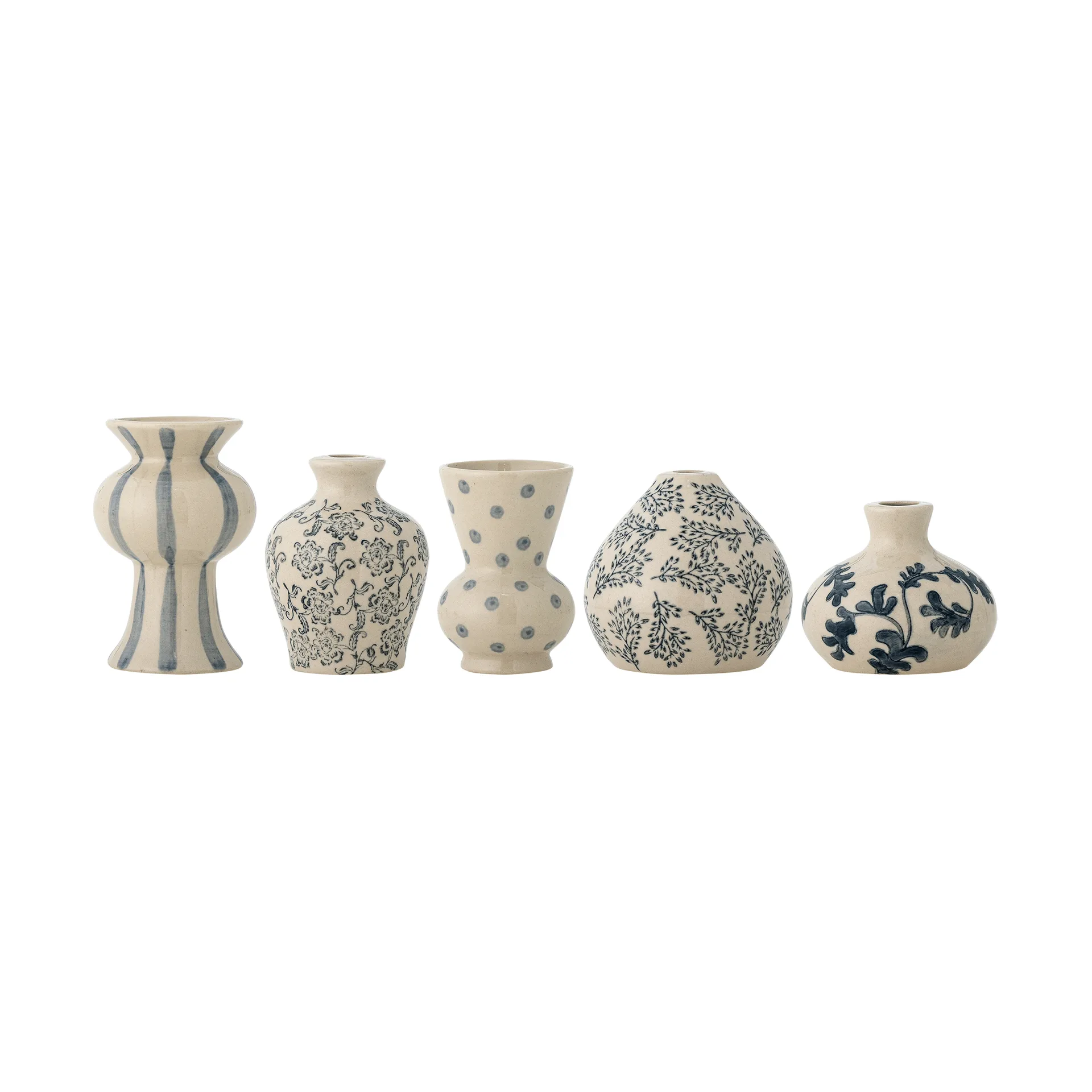 Quinto vase, Blue stentøj, 5 dele Bloomingville