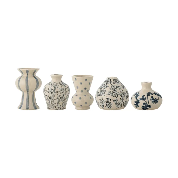 Quinto vase - Blue stentøj, 5 dele - Bloomingville