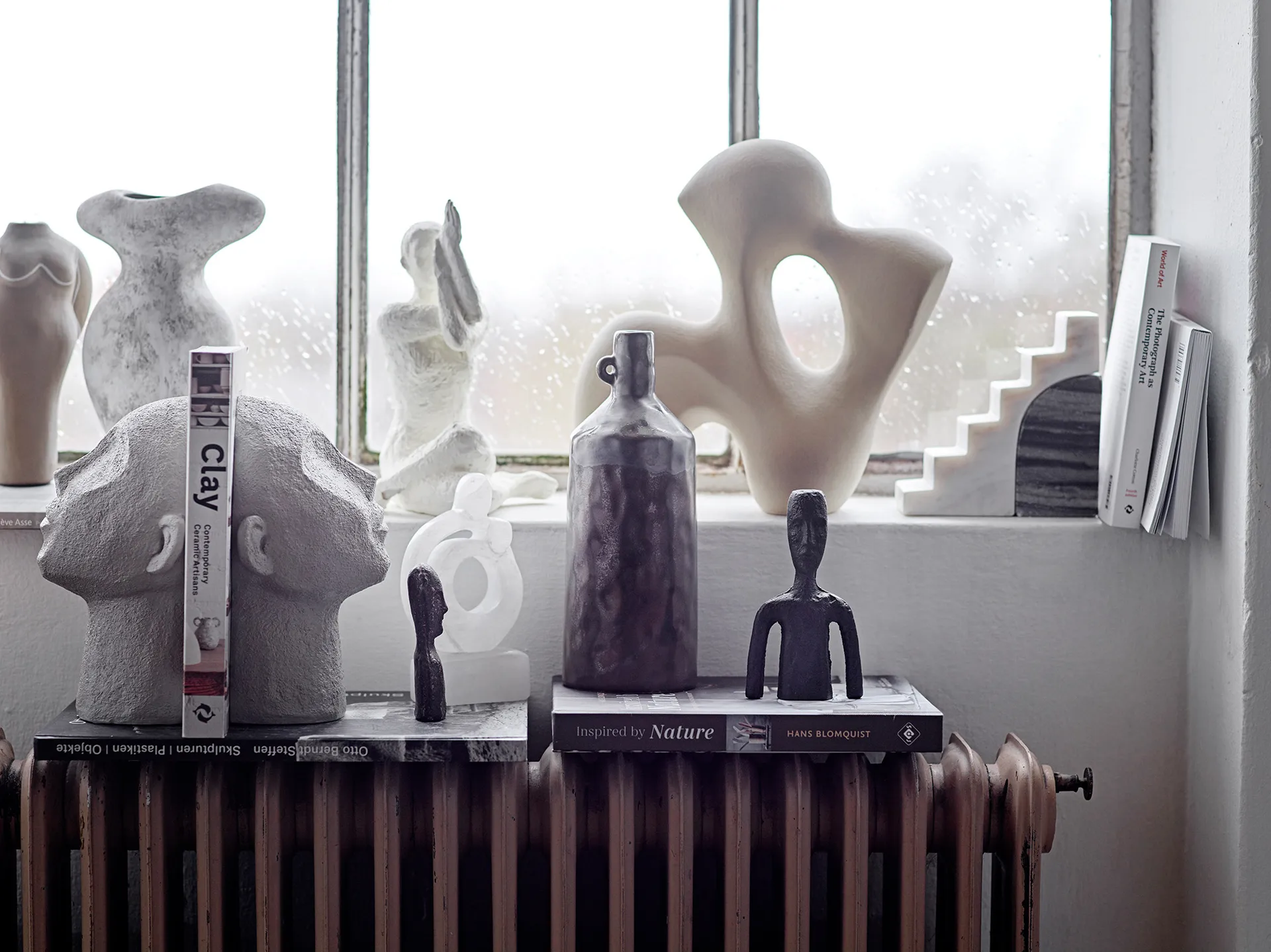 Rhea dekoration 2 dele, Brun Bloomingville