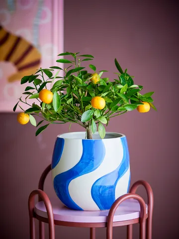 Romy urtepotte Ø20,5 cm - Blå - Bloomingville