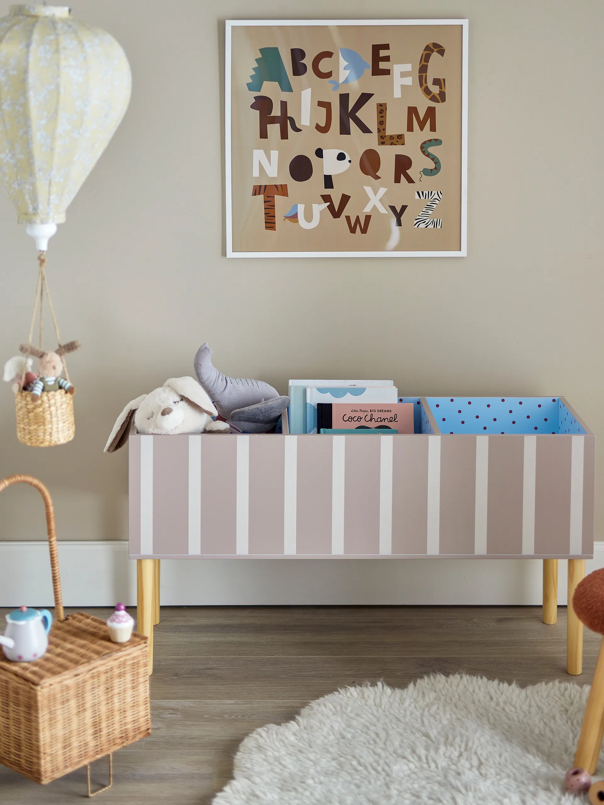 Salam bogstøtte 90x50 cm, Brun Bloomingville