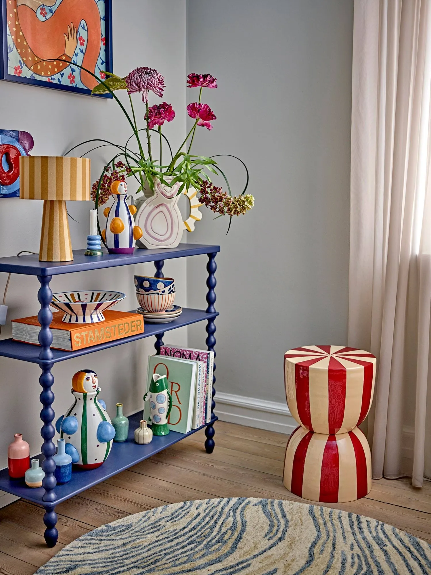 Salino konsolbord, Blue, 90x81 cm Bloomingville