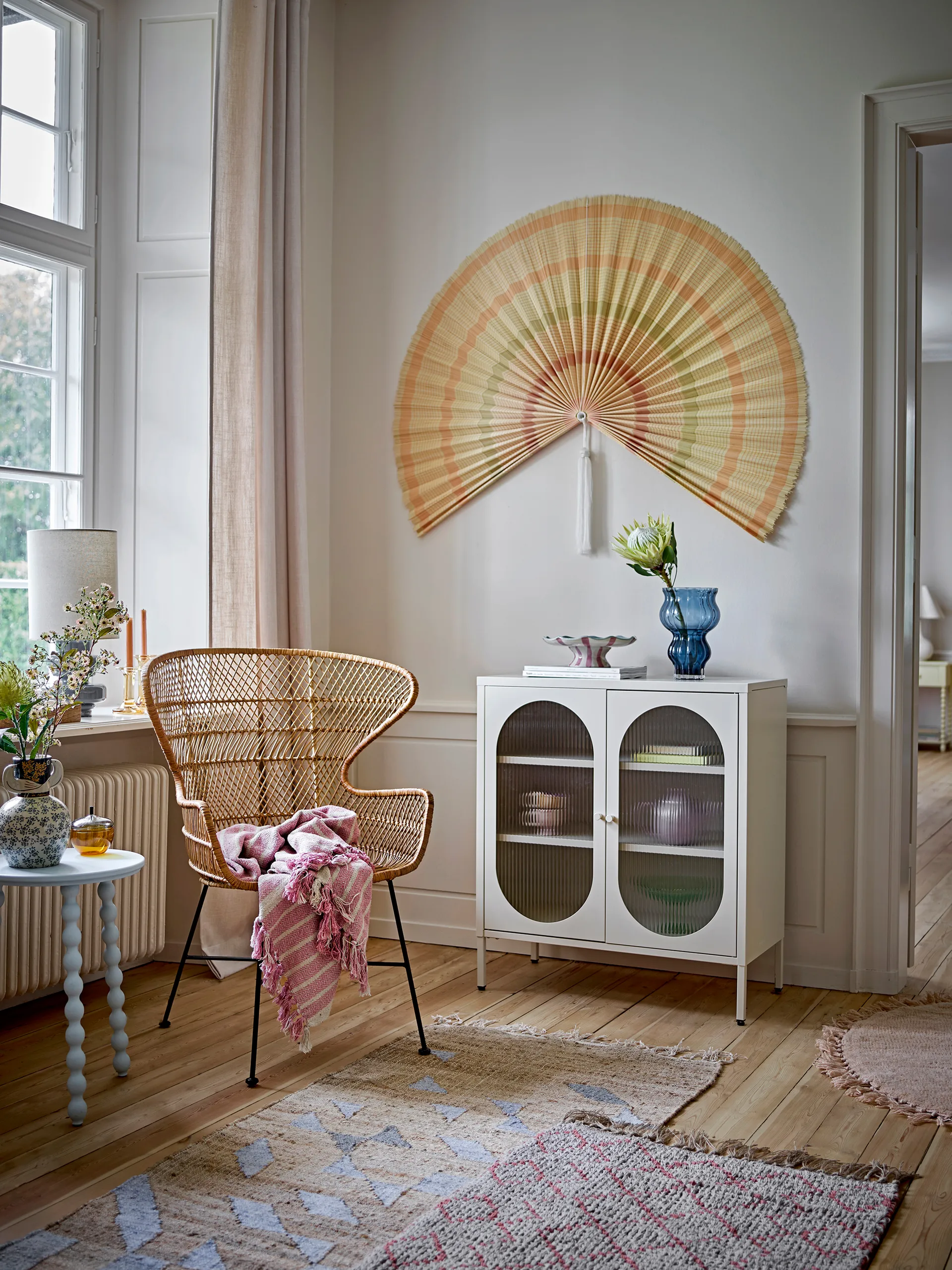 Salvo skab 80x40x90 cm, Nature, metal Bloomingville