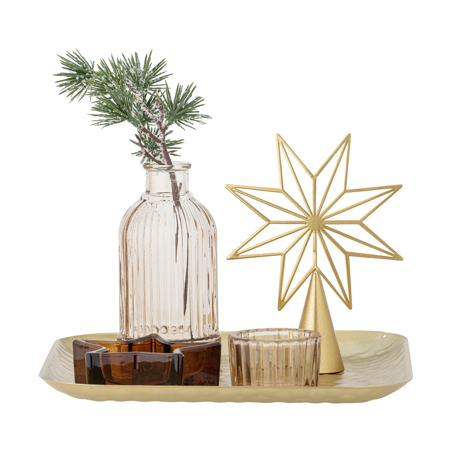 Sanga bakke med pyntegenstande 6 dele, Guld Bloomingville