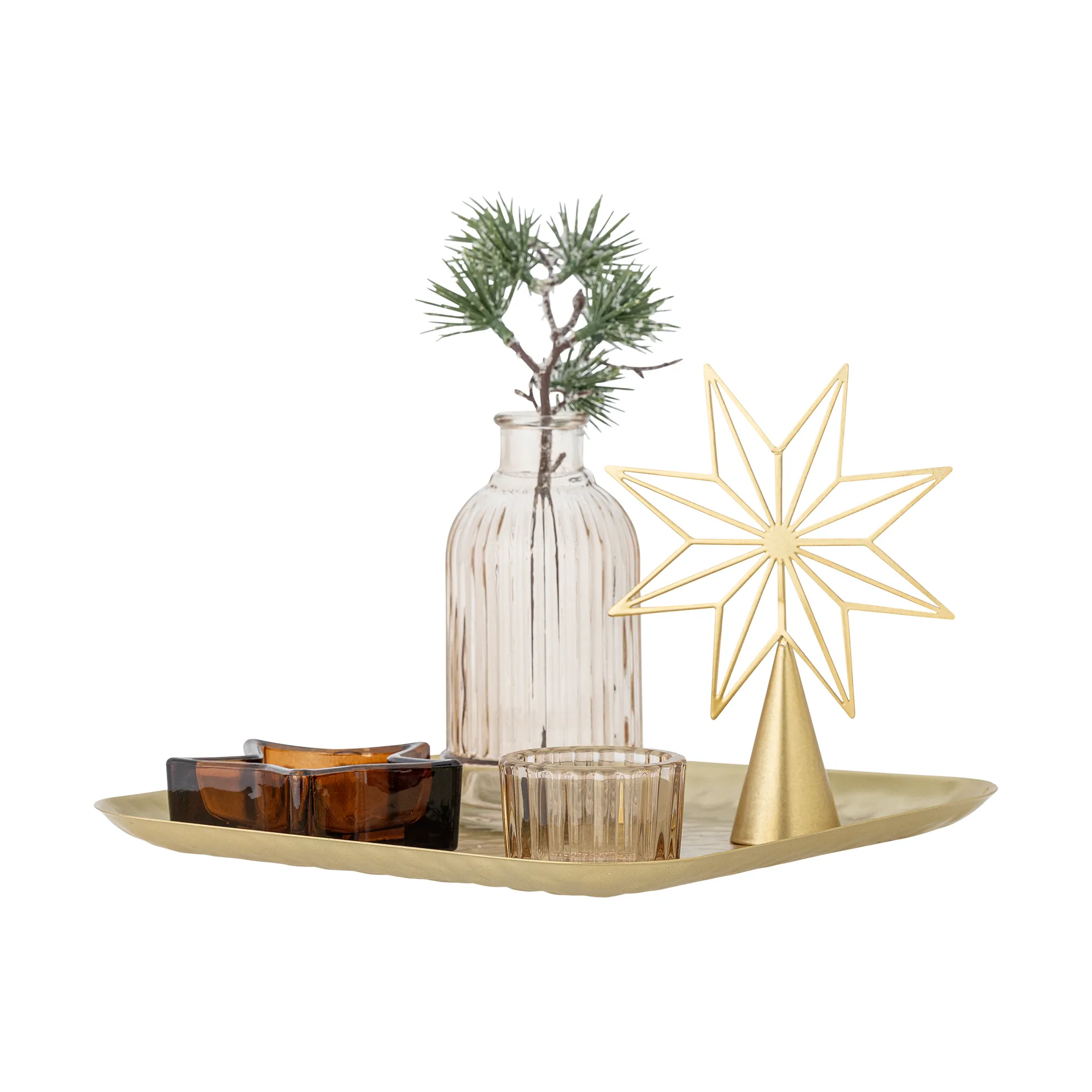 Sanga bakke med pyntegenstande 6 dele, Guld Bloomingville