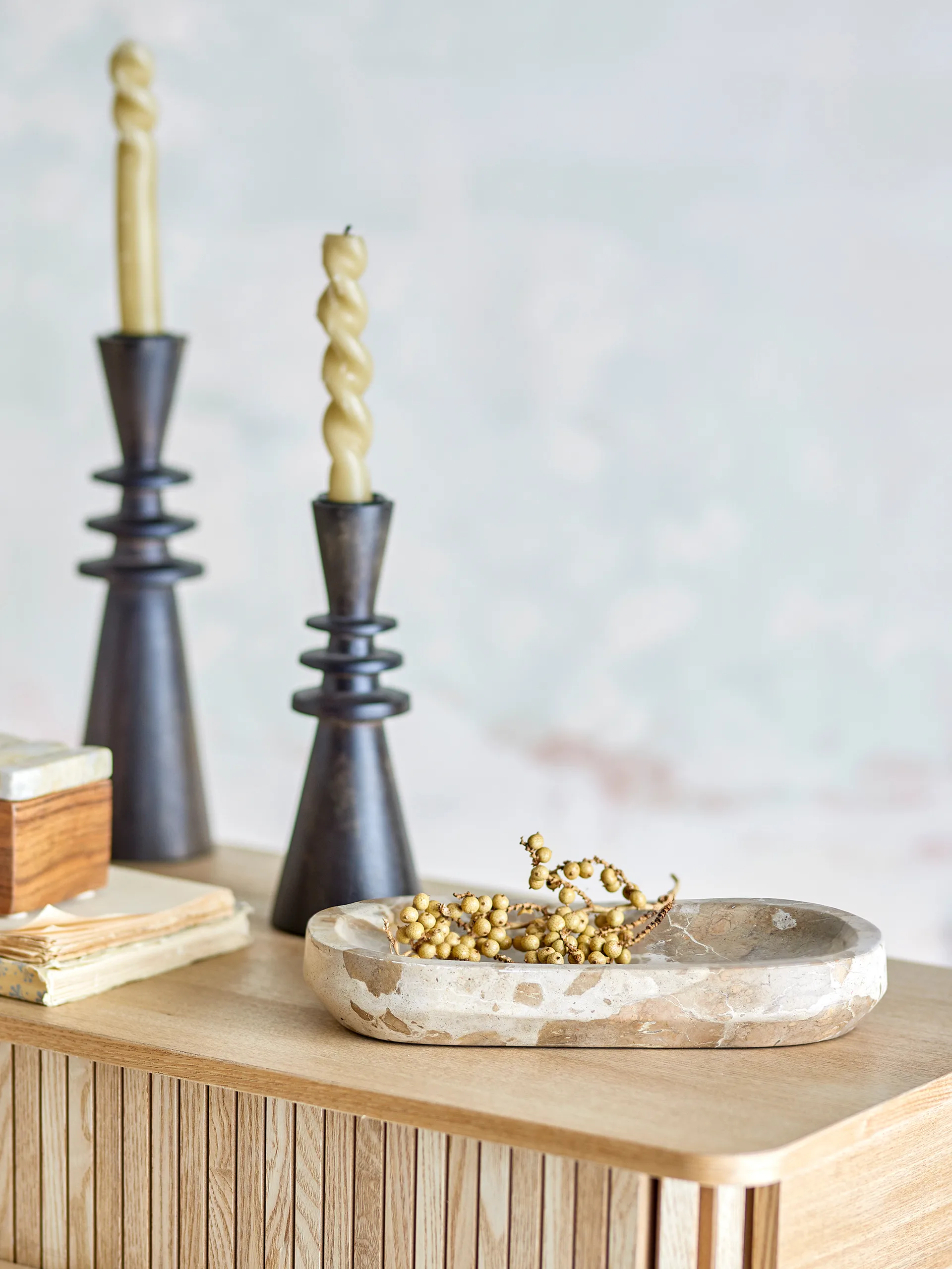 Shao bakke marmor 24,5x12,5 cm, Natur Bloomingville