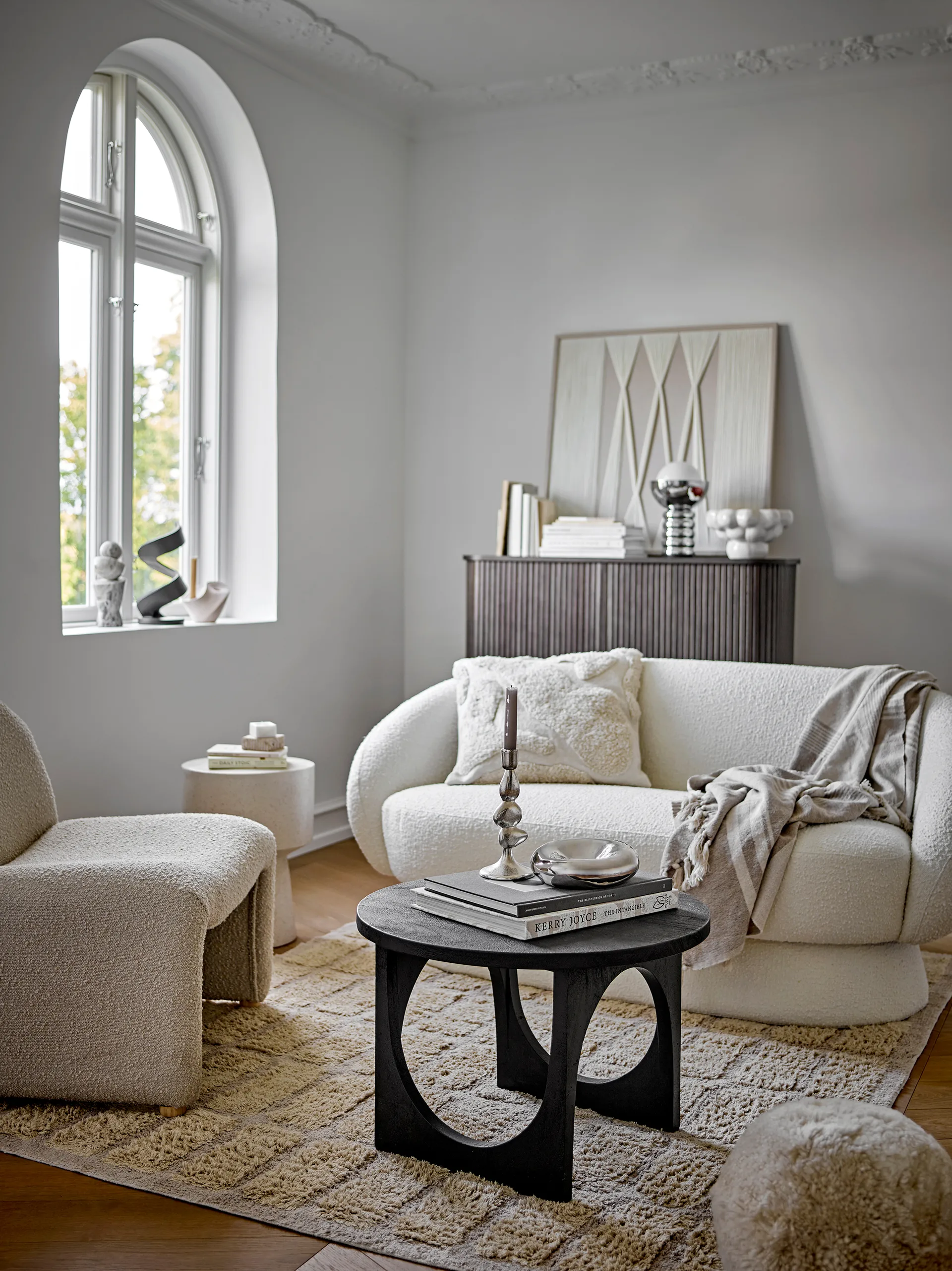 Shine dekorationsskål Ø18 cm, Sølv Bloomingville