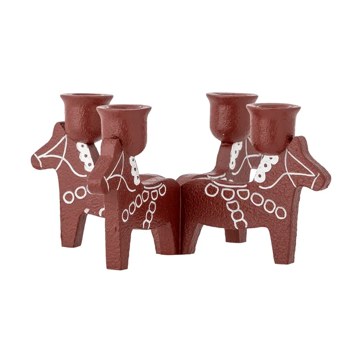 Siffer adventslysestage - Rød, 23 cm - Bloomingville