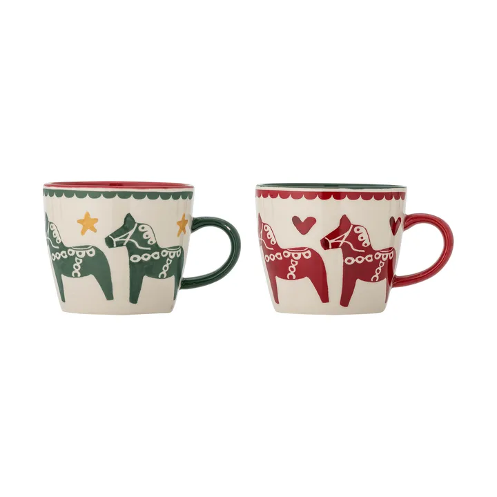 Siffer mugg - Multi, 2 dele, 30 cl - Bloomingville